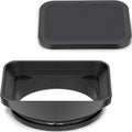 62mm Square Metal Screw-in Mount Lens Hood Shade with Cap for 62mm Canon Nikon Sony Leica Leitz Carl Zeiss