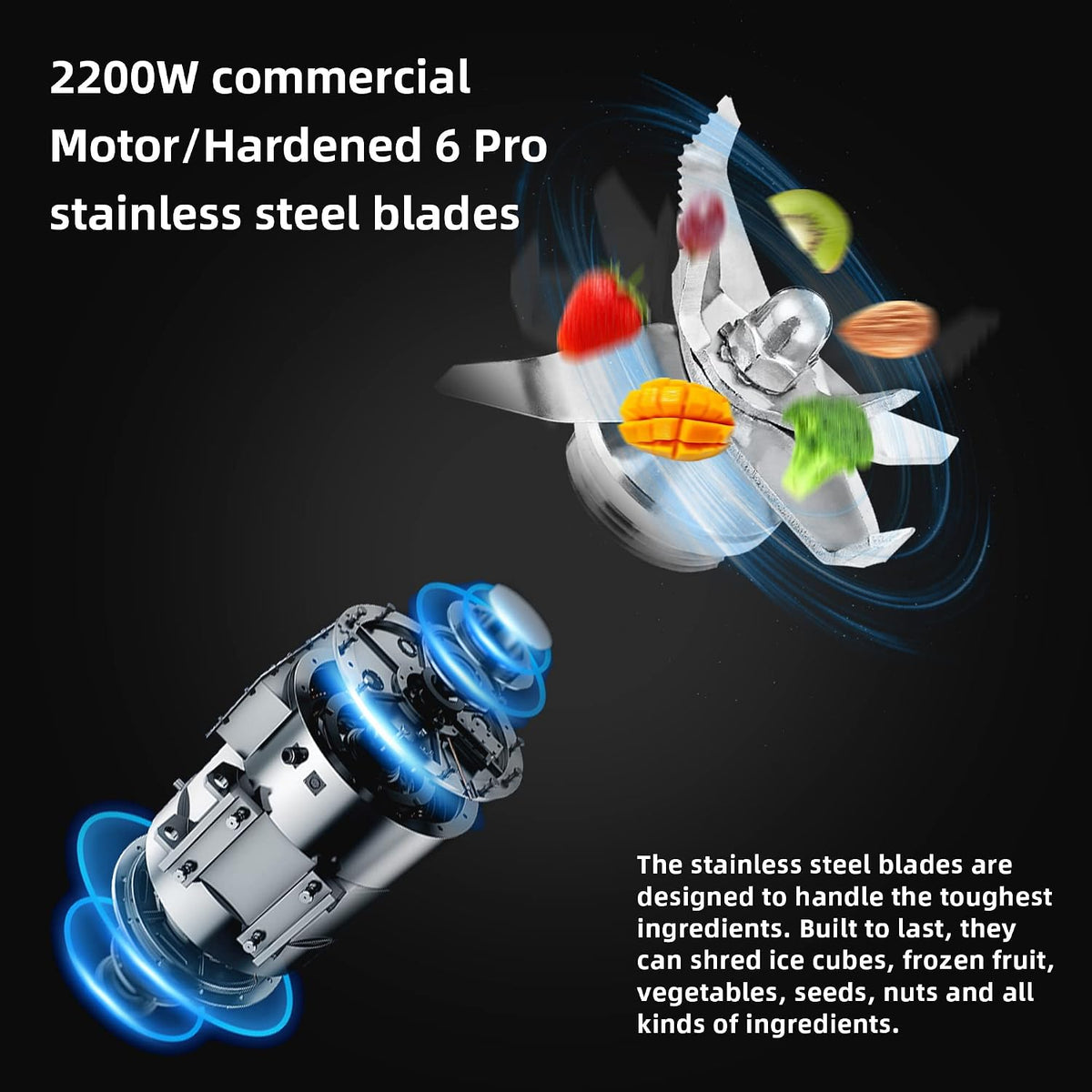 Professional Smoothie Blender, Countertop Blender Commercial