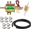 Universal Upgrad Electric Fuel Transfer Pump Kit Compatible with All 12V Cars,Boats,Trucks,Lawn Mowers,Carburetors