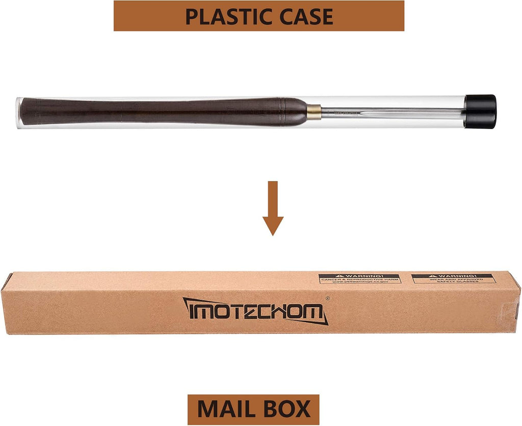 1/2" HSS Bowl Gouge Wood Turning Lathe Tools for Woodworking | Pre-sharpened 9" high speed steel blade with 15.3"