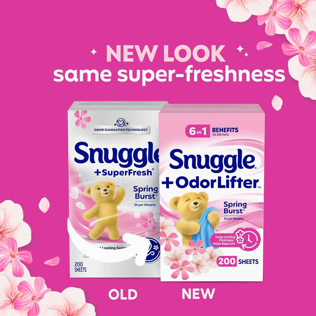 SuperFresh Dryer Sheets, 200 Count, Spring Burst