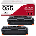055 Compatible Replacment for Canon 055 055H Black Toner Cartridge 2 Pack