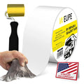 RV Sealant Tape with Roller, White, 4 Inch x 50 Feet, Roof Patch Repair Tape, Roofing Tape for RV, Waterproof Leak