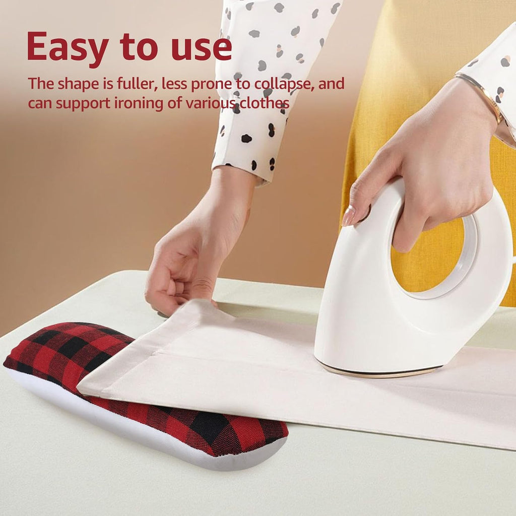 2 Pack Tailors Ham and Seam Roll Set, Portable Practical Tailors Ham and Sleeve Rol, Seam Roller Tool Ironing