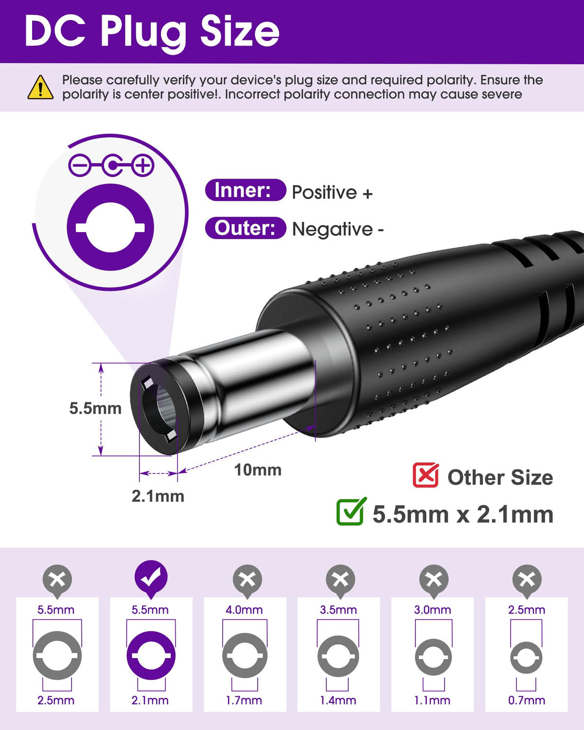 24V 4A 96W Power Supply, AC/DC LED Adapter, Class 2, UL-Listed