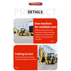 Mini Towable Backhoe Loader - New 4x4 Backhoe Loader for Sale Powerful Mini Front End Loader and Excavator Versatile
