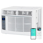 WiFi Enabled 6,000 BTU Window Air Conditioner, Smart Window AC Unit with Remote, Energy Saving, Easy Install Kit
