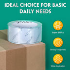 Heavy Duty Clear Packing Tape Refills (18 Rolls), Packaging Tape for Moving Sealing, Moving Supplies Shipping
