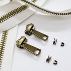 #8 White Copper Teeth Zipper by the Yard 3 Yard Kit