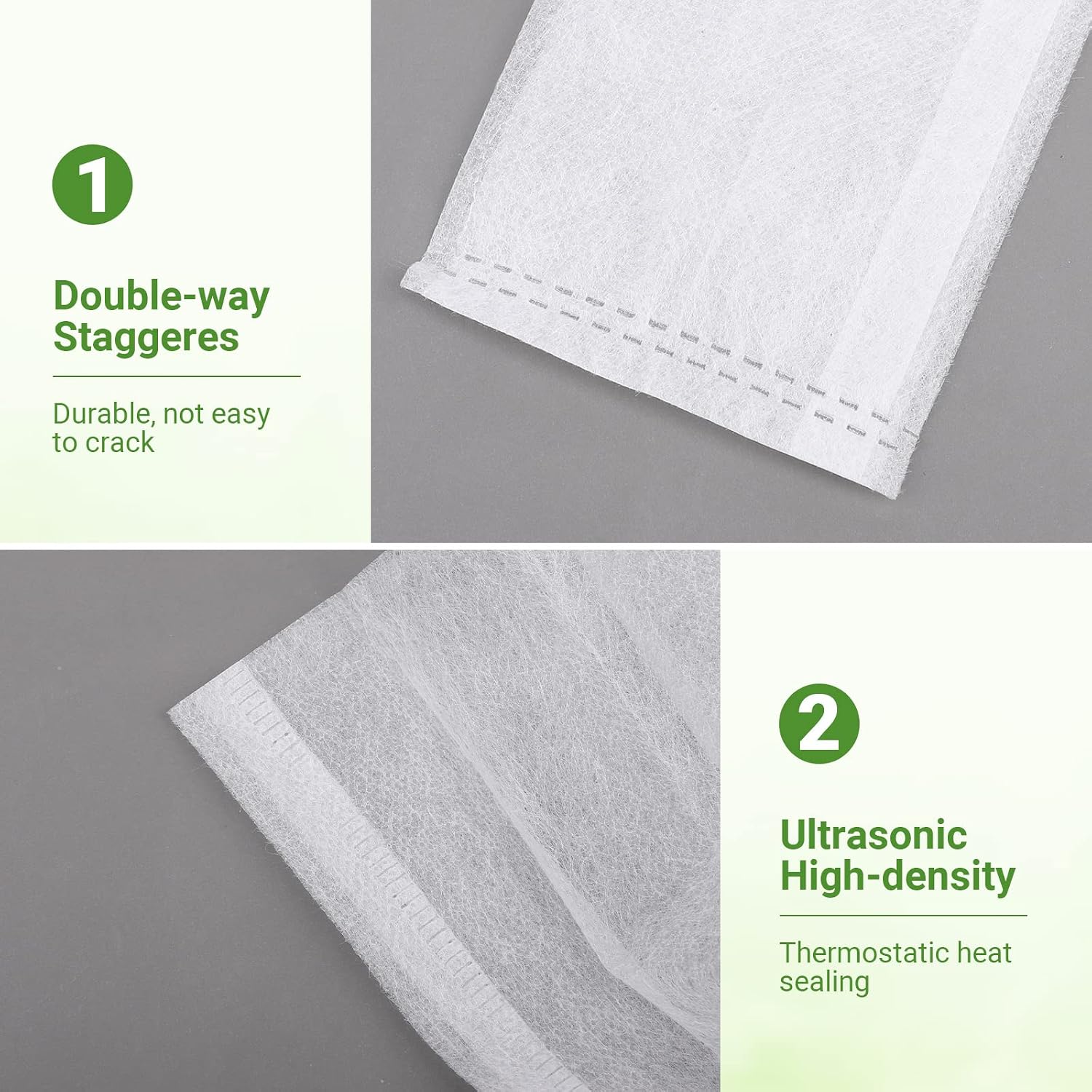 200 PCS Nursery Bags, 5.5"x6.3" Non-Woven Fabric Seedling Bags Biodegradable for Home Garden Supply, Tree, Flower