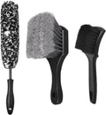 Car Wheel & Tire Brush Set, Wheel Cleaner Brush, Soft & Stiff Bristle Cleaning Brush, Wheel Brushes for Cleaning