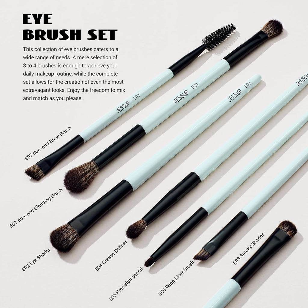 Makeup Brushes Set 10pcs, Double Sided Foundation Contour Blush Highlight Blending Eyebrow Brush Eyeshadow Eyeliner