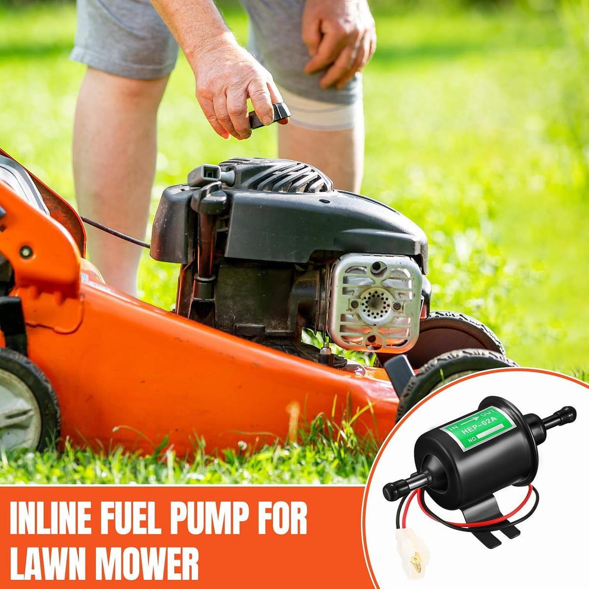 2 Pcs Electric Fuel Pump Kit 12v Universal Low Pressure 4-7 Psi Gas Diesel Inline Pump with 2 Fuel Filter and 8 Hose