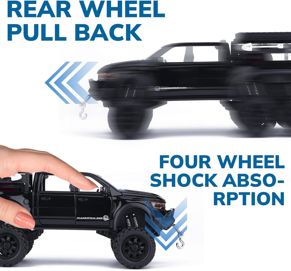 Pickup Truck Toy 1/24 Diecast Trucks Mammoth Model Car Kits Collection | Metal Toy Truck suitable for Kids Holiday