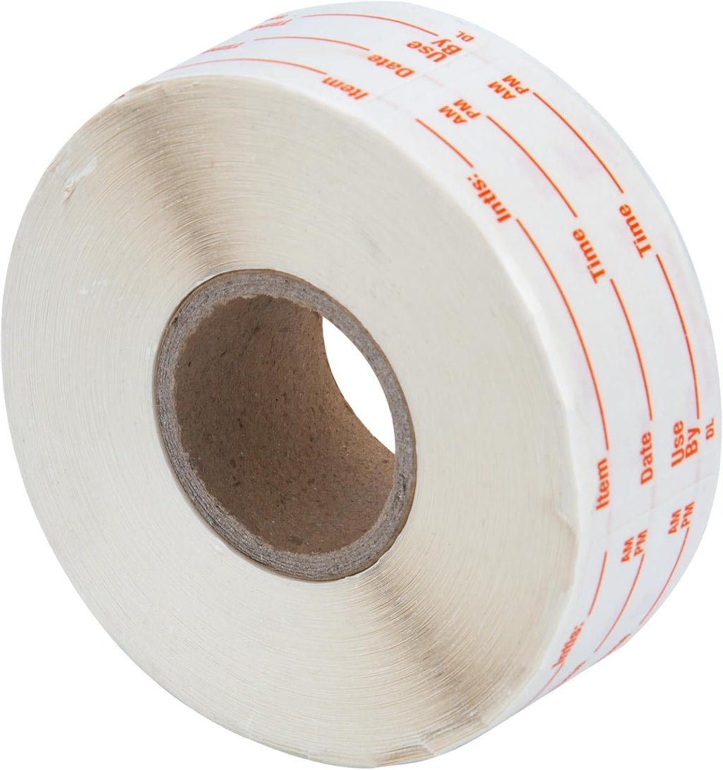 500 Stickers 1 x 2 Inch Use by Dissolvable Labels Red