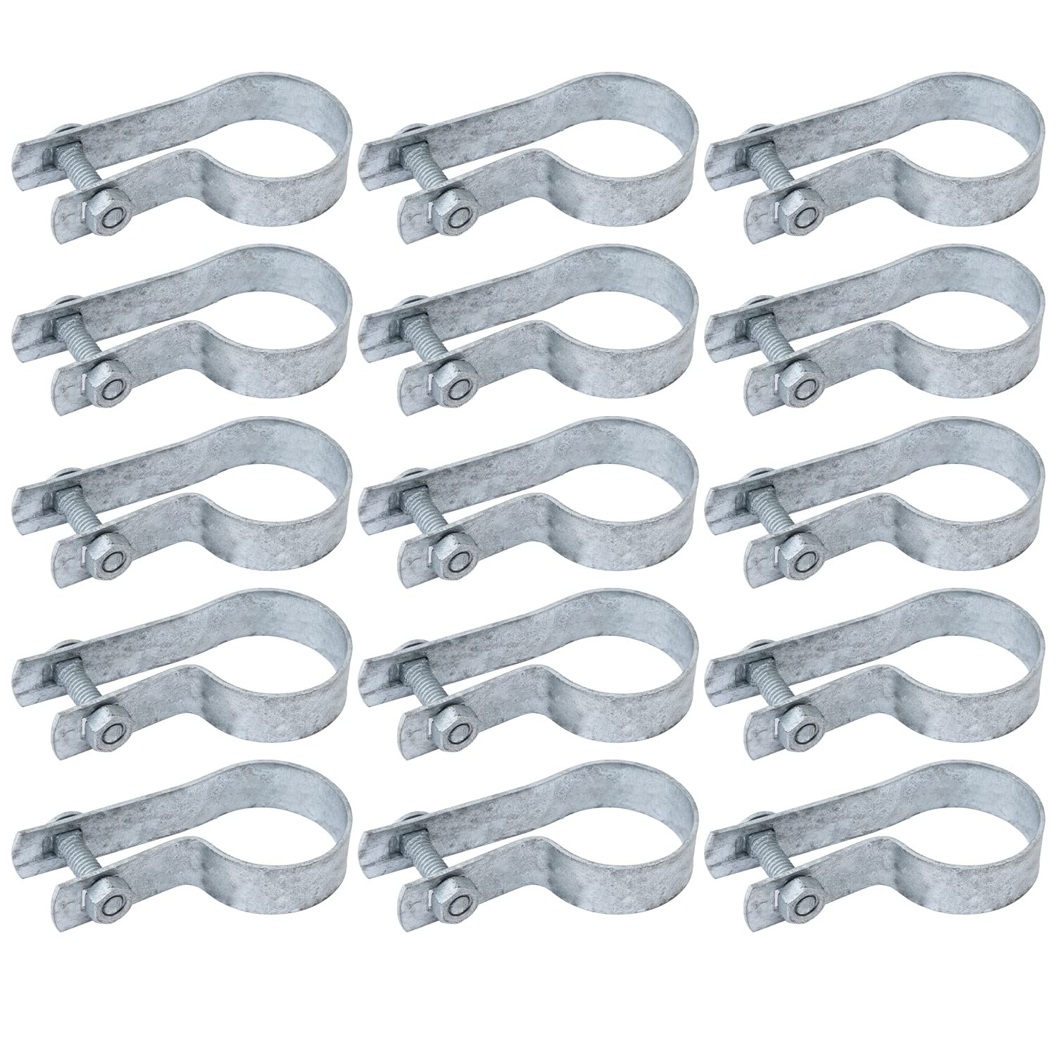 Chain Link Tension Bands 2-3/8", Fence Tension Bands, 15 PCS