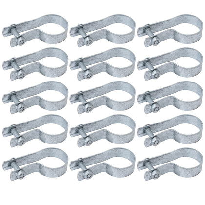 Chain Link Tension Bands 2-3/8", Fence Tension Bands, 15 PCS