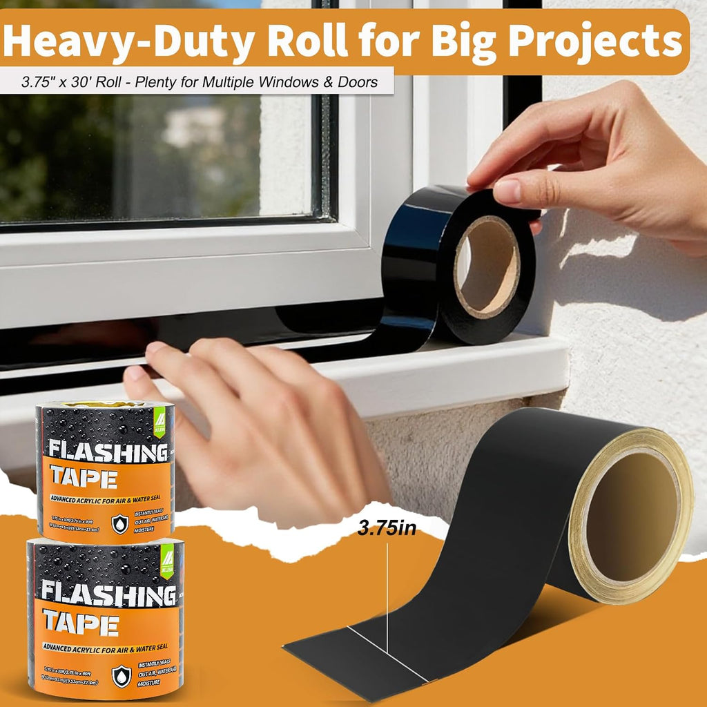 Flashing Tape for Windows and Doors, 3.75 in x 90 ft, 6 Rolls