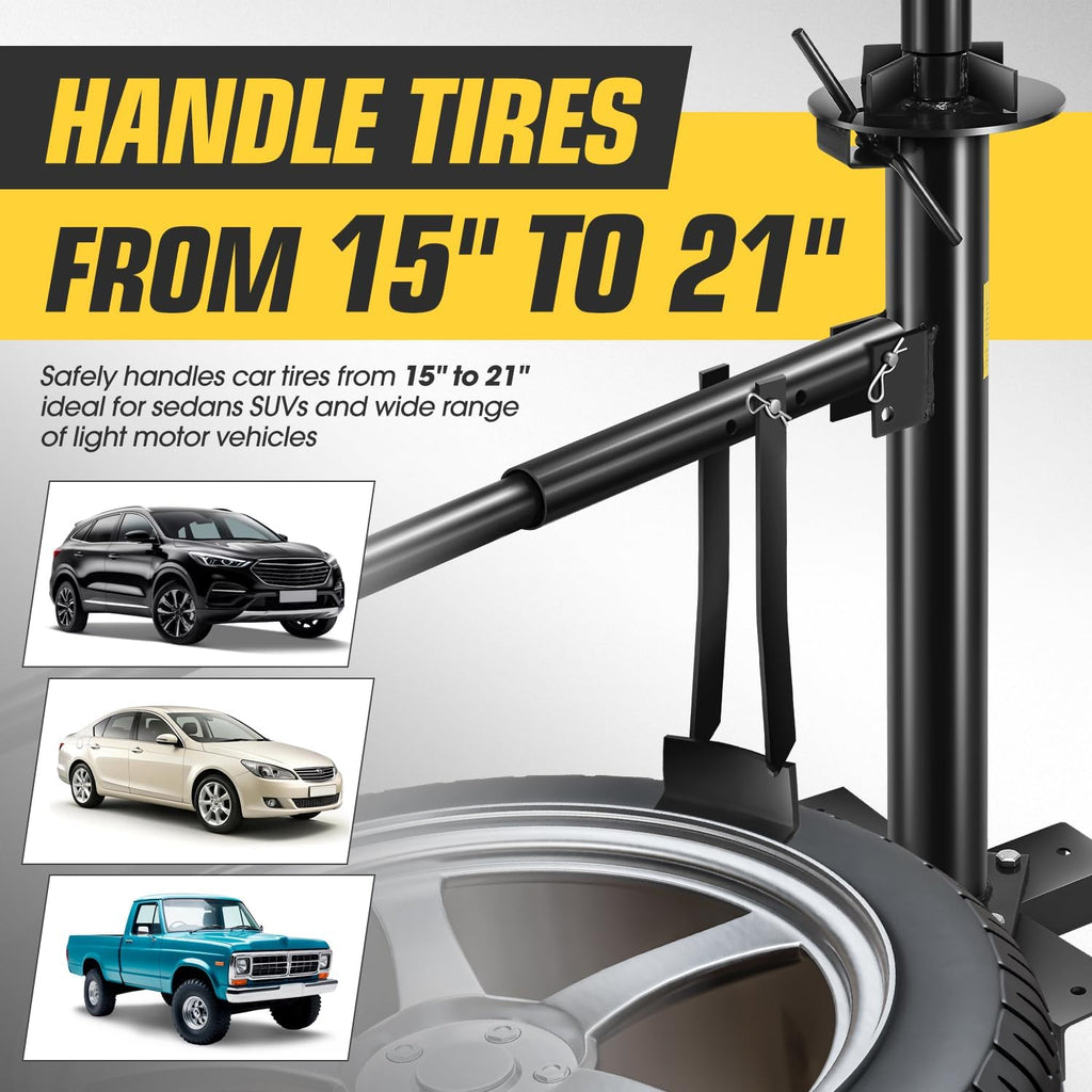 Manual Tire Changer Portable Hand Bead Breaker Tire Machine for 15" to 21" Tires Tire Mounting Machine for Car Truck
