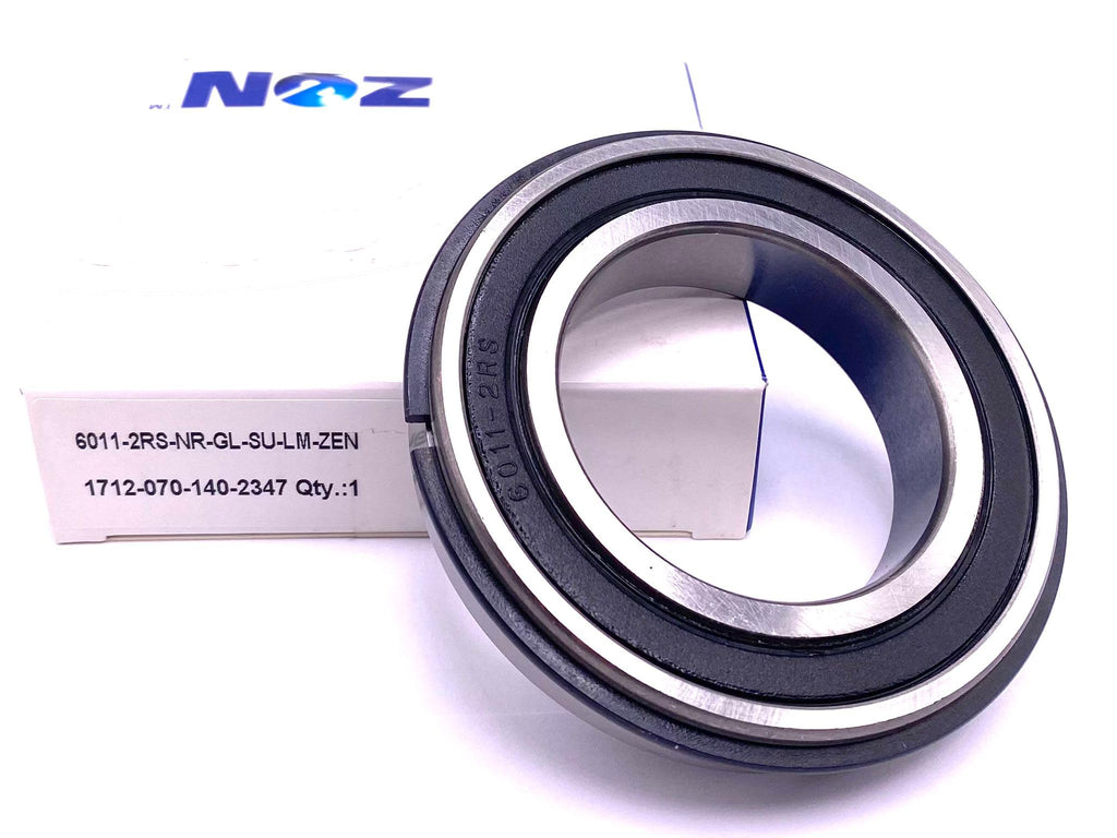 Zen 6011 2RS NR Ball Bearing, Rubber Sealed + Snap Ring 55x90x18 mm