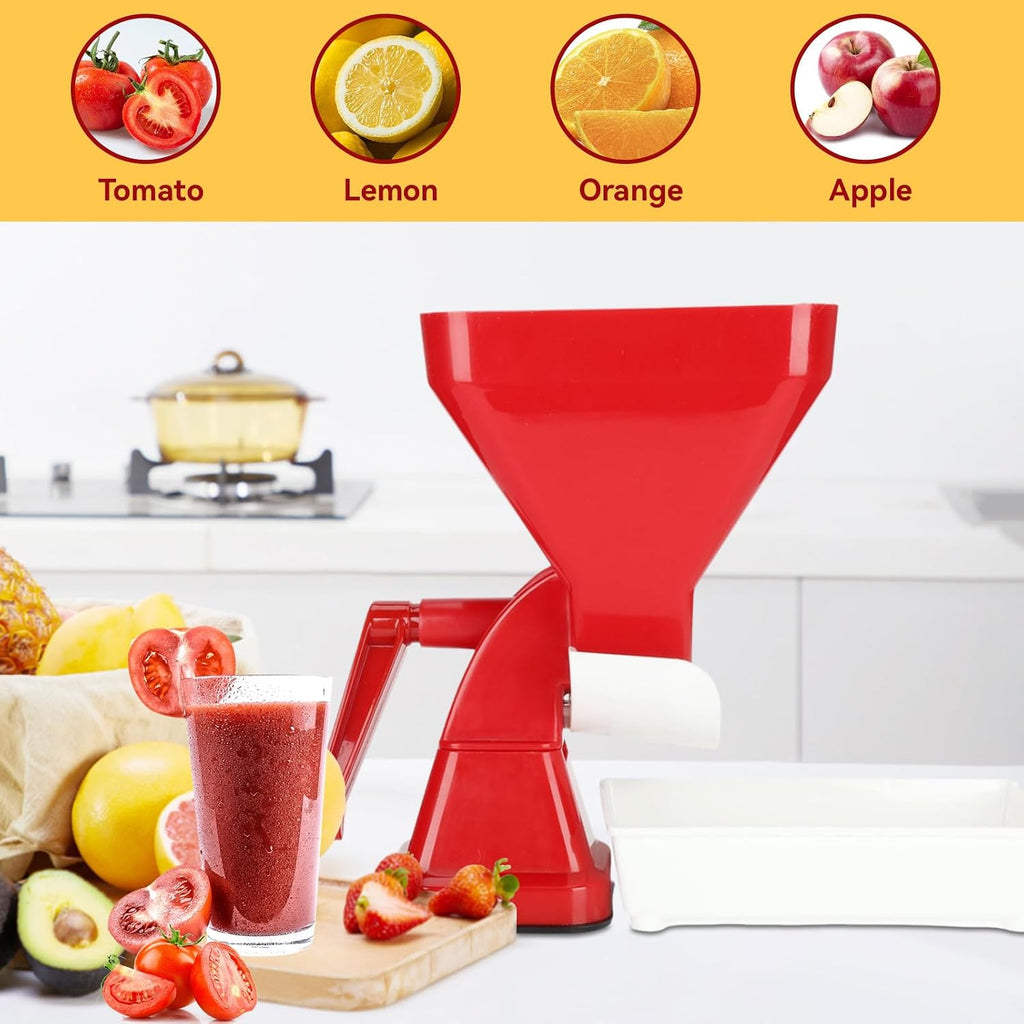 Tomato Strainer, Hand Crank Tomato Press Grinder Tomato Sauce Maker Machine Food Mill