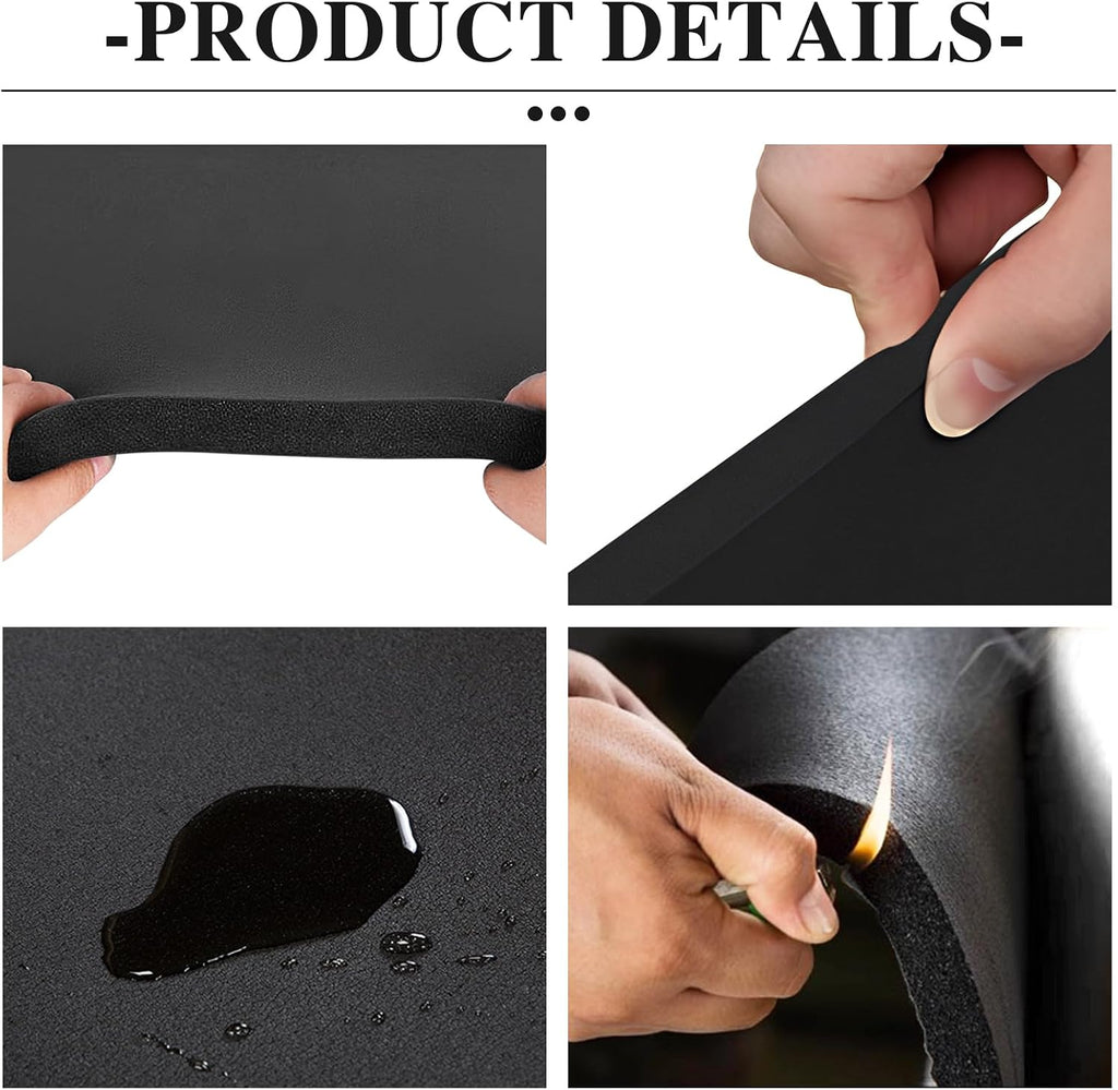 Adhesive Foam Padding Closed Cell Neoprene Foam Sheet, 1/8" x 12" x 59"