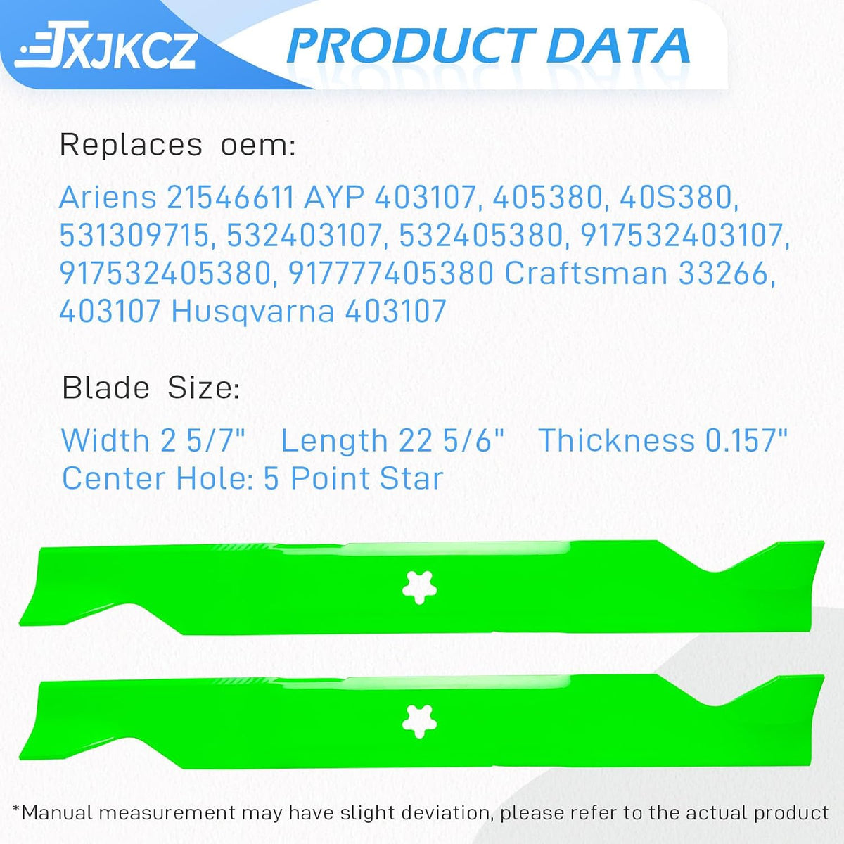 46 Inch Deck Rebuild Kit Fit for Husqvarna RZ4623 RZ4621 RZ4619 Lawn Mower Includes 2 Spindle 174356 174358 2 Blade 403107 2 Idler 539132728 196104 1 Belt 539117245