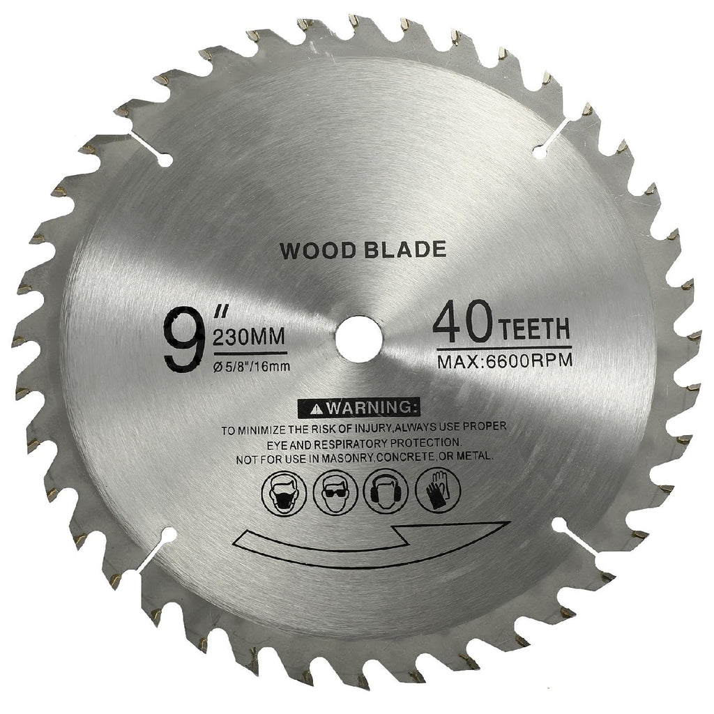 9" 40 Teeth Carbide Tip Wood Cutting Circular Saw Blade | Accurate cutting, long life, Table Saw Blade, Miter Saw