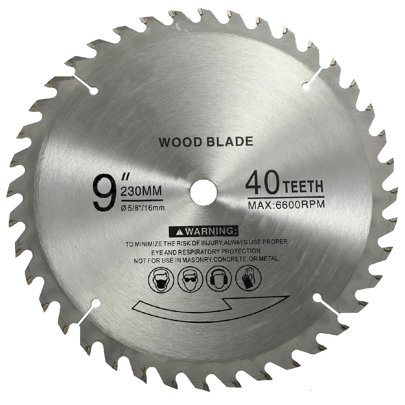 9" 40 Teeth Carbide Tip Wood Cutting Circular Saw Blade | Accurate cutting, long life, Table Saw Blade, Miter Saw