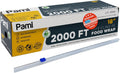 Plastic Food Wrap 18 in x 2000 ft with Slide Cutter,BPA Free,Microwave