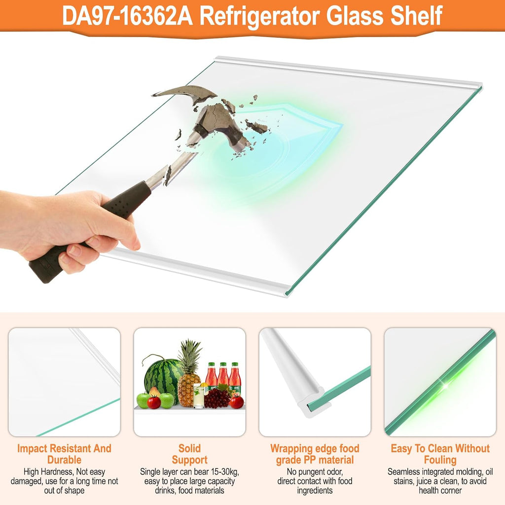 UPGRADED RS22T5201SR RS22T5561SR Shelf For Samsung Refrigerator Glass Shelf