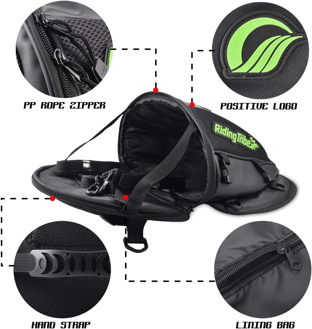 Motorcycle Backseat Tank Bag Multifunctional Waterproof PU Leather Storage Saddle Bag Motorbike Rear Seat Super Light