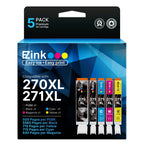 Compatible for Canon PGI-270XL CLI-271XL 270XL 271XL Ink,5 Pack