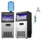 Commercial Ice Maker Machine 100LB/24H with 2 Water Inlet Modes