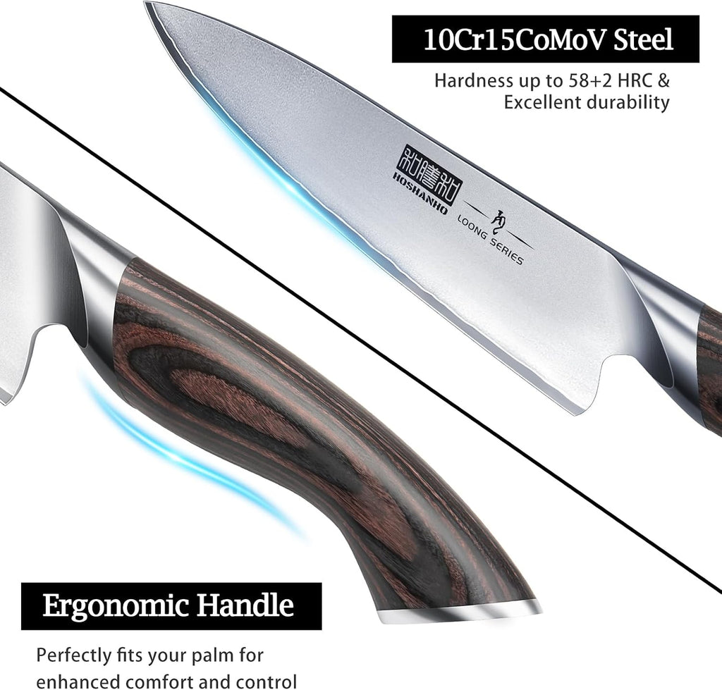 5 Pieces Knife Set, Professional Ultra Sharp Kitchen Knife Sets
