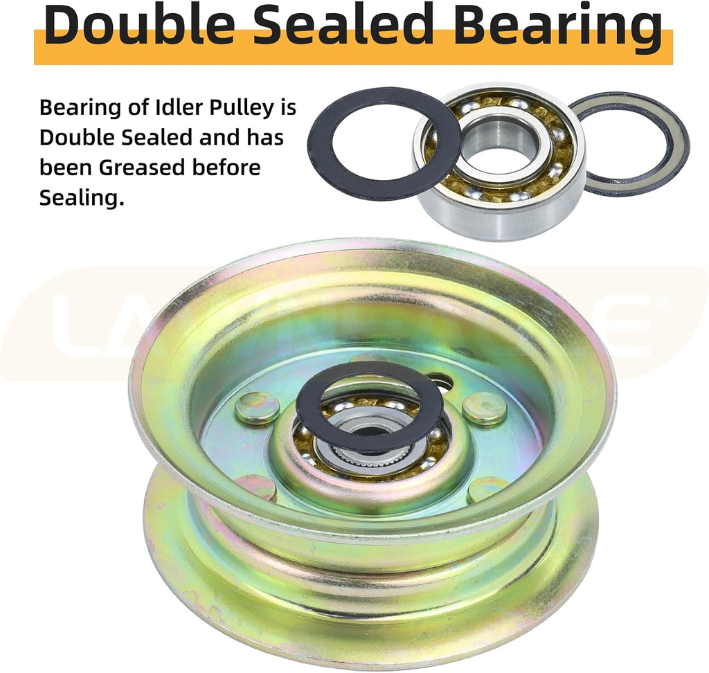 532177968 Idler Pulley for Craftsman/Husqvarna 42" 46" 48" Decks