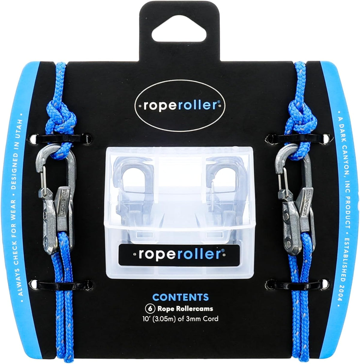 Original Rope Tensioner with Reflective Cord & Case, 6 Pack