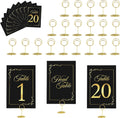 21 Sets Wedding Table Number 1-20 and Head with Holders, 4" X 6"