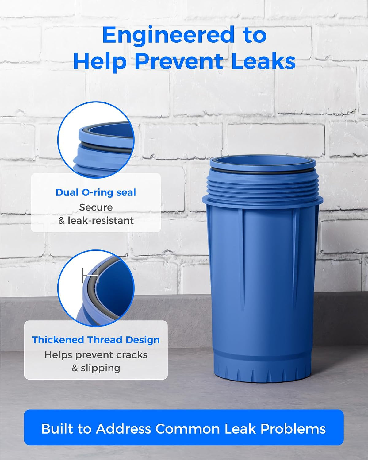 WHF2E-FC Whole House Water Filter System for Cleaner Well Water