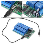 Dtmf Relay Board, AD22A08 DC 12V 8CH DTMF Relay Phone Voice Decoder Remote Controller Switch Module