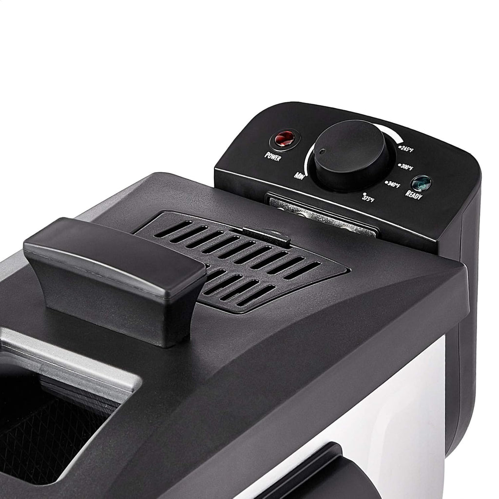 3.2-Qt (3.0L) Electric Deep Fryer with Adjustable Temperature Control, Easy Draining Basket, Viewing Window