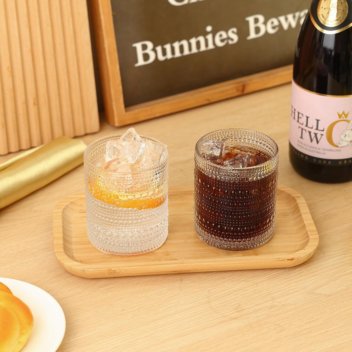 Hobnail Drinking Glasses Set of 12