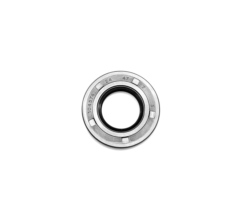 EAI Oil Seal 24mm X 47mm X 7mm TC Double Lip w/Spring. Metal Case w/Nitrile Rubber Coating