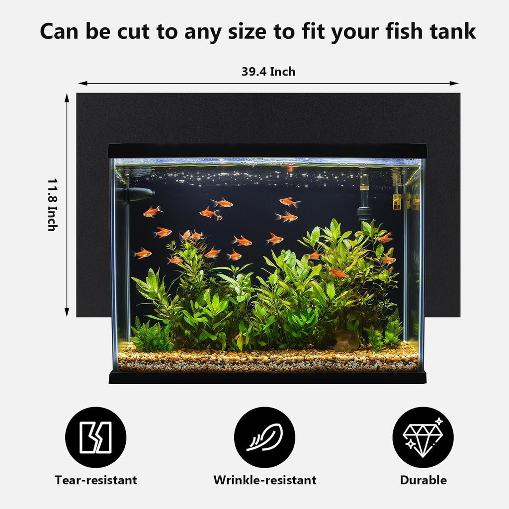 Aquarium Background Paper Decor Fish Tank Backdrop Wallpaper Electrostatic Adhesive, No Glue, Easy to Install