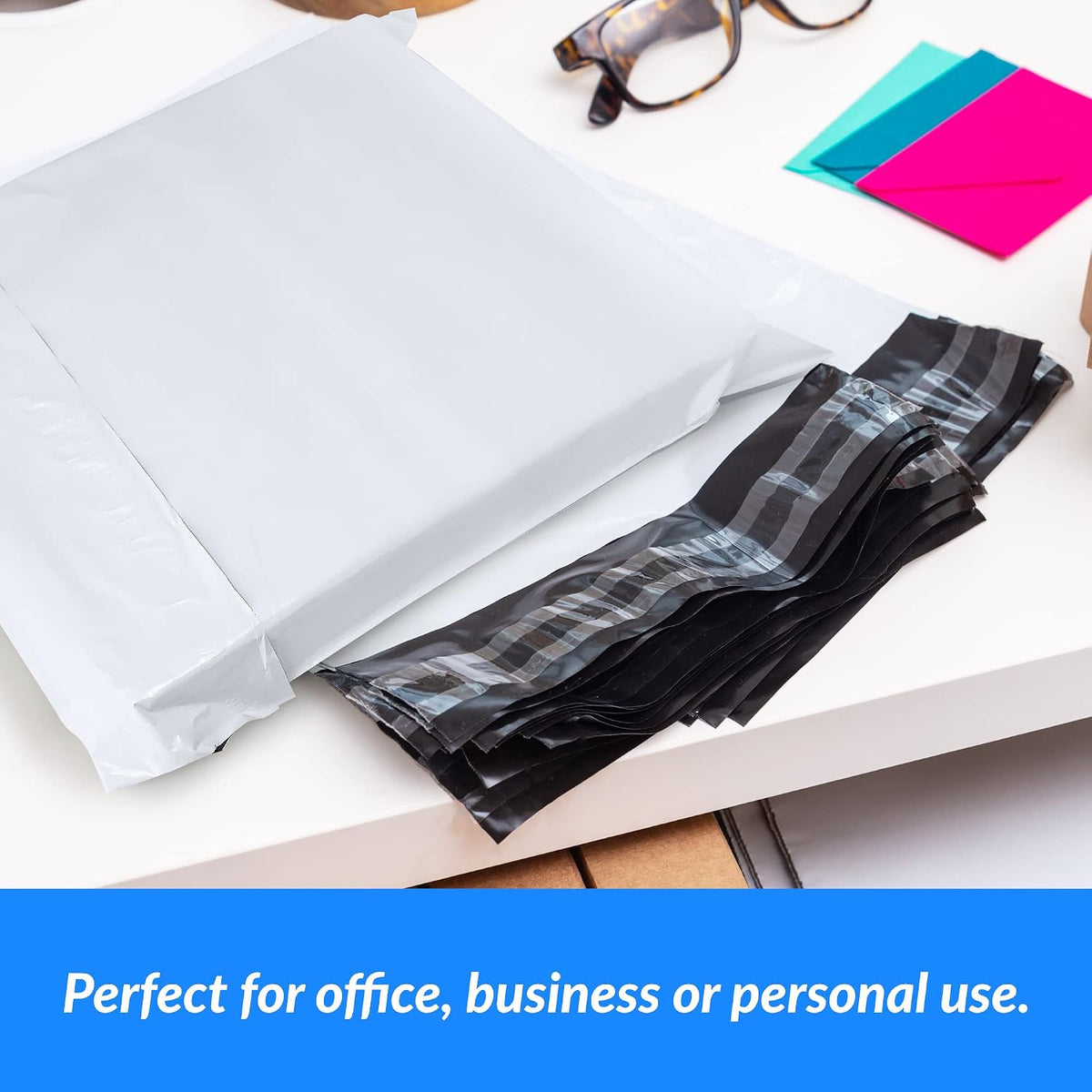 Poly Mailers 14.5x19" 220 Pcs | White Shipping Bags/Shipping Envelope