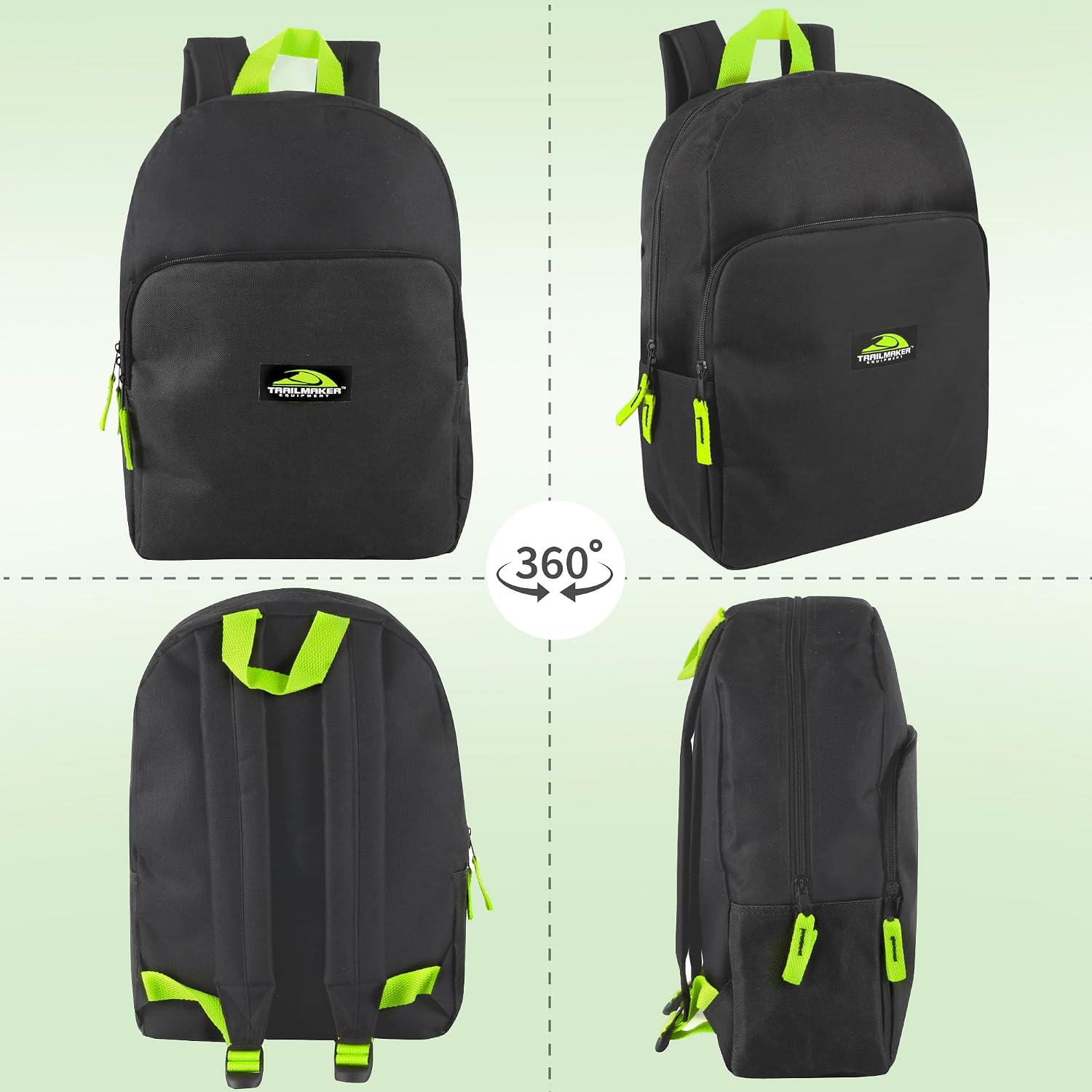 15 Inch Backpack for Kids, Preschool, Elementary & Middle School Students – Spacious Bookbag with Large Front Pocket