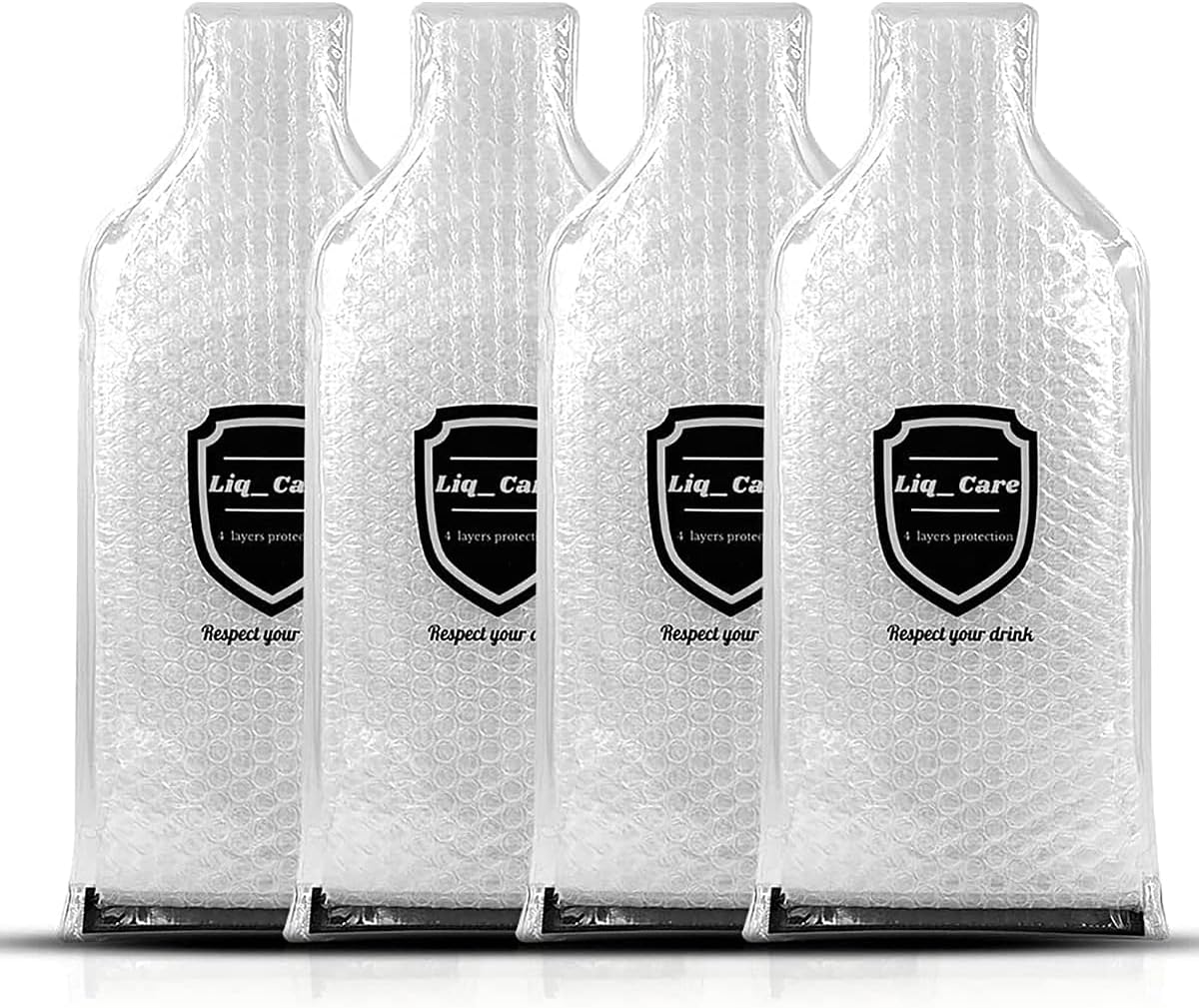 Tipsee Chef Reusable Wine Bottle Protector Sleeves for Travel - Convenient Bottle Sleeves, Multi-layered Protection