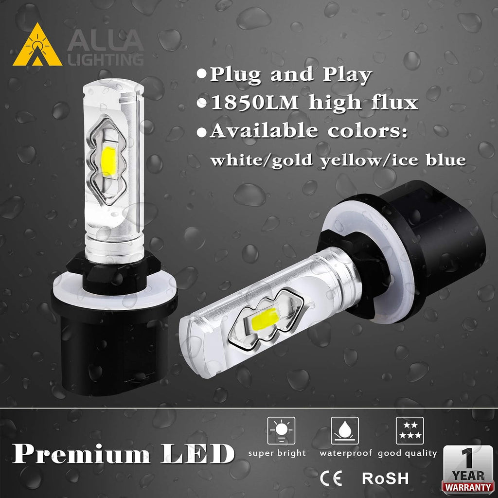 3800lm 899 880 LED Fog Light Bulbs, Super Bright PG13 Base 884 885 887 893 H27 H32, ETI 56-SMD (6000K Xenon White)