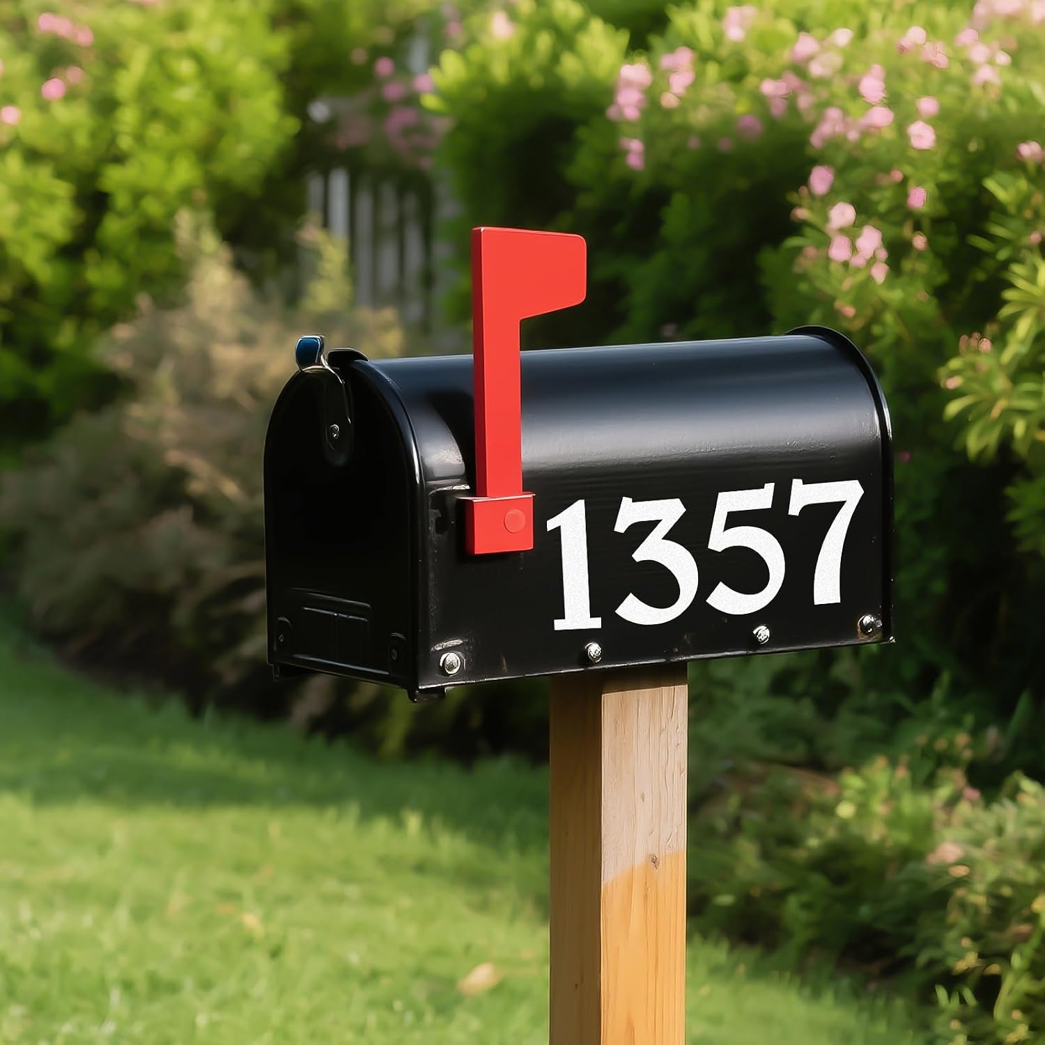 Reflective Mailbox Numbers Sticker Decal Die Cut Elegant Style Vinyl Number 2" Self Adhesive 6 Sets for Mailbox