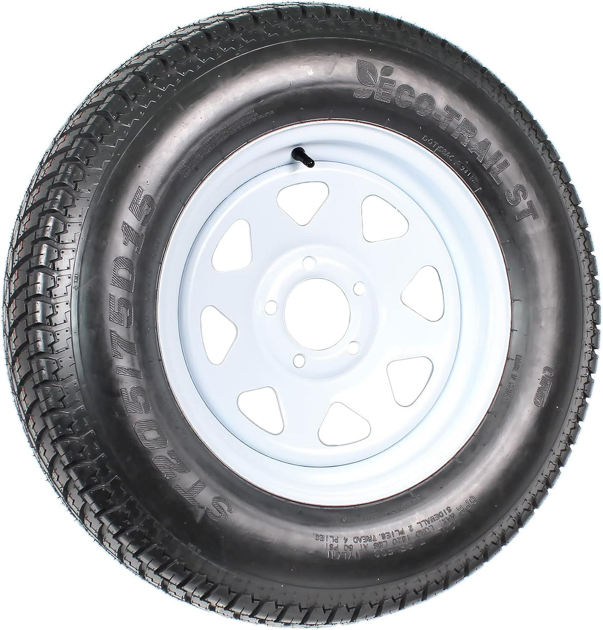 Trailer Tire Rim Assembly ST205/75D15 15 SPECIAL BOLT PATTERN